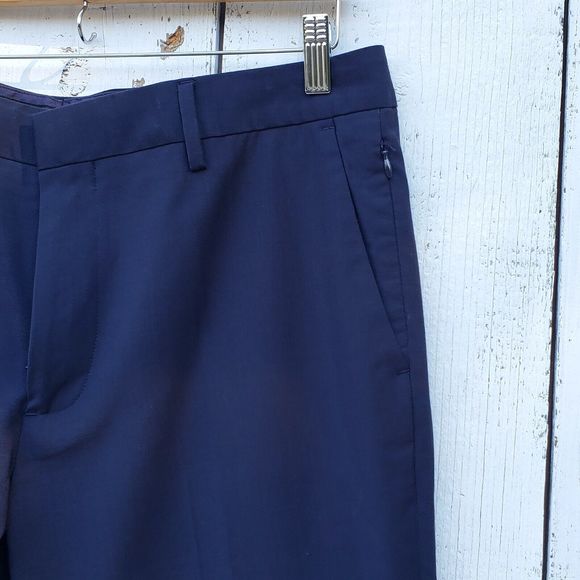 Bonobos Italian Performance Suit Pant Bright Navy Sz 38 Slim Fit UNF - Picture 7 of 16